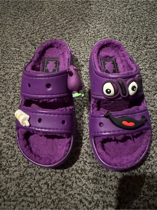 CROCS Shoes - McDonald's x Crocs Classic Cozzzy Sandal 'Grimace'.